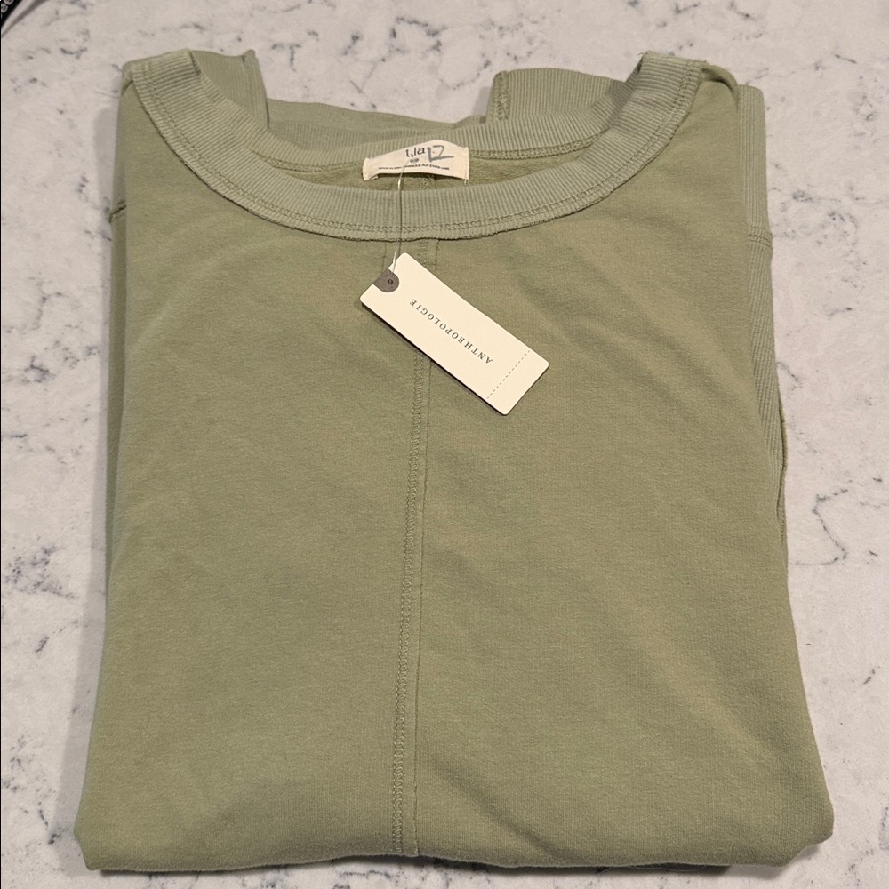 T.La Sage Green Women's Crew Neck Sweater - Picture 11 of 11